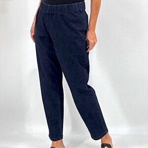 Soft Surroundings Metro Dark Wash Pull On Elastic Waist Jeggings Jeans